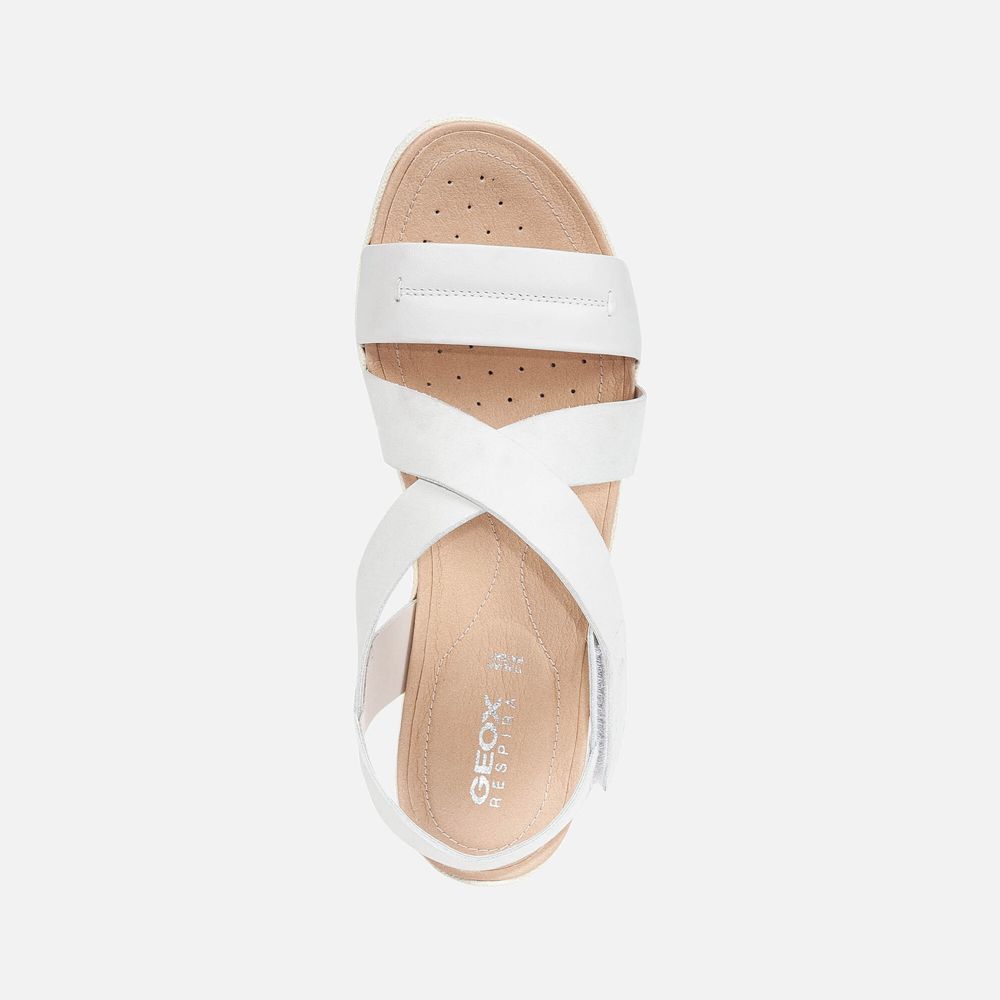 Sandalias Geox Senhora Branco - Vega - ZFCQH2083